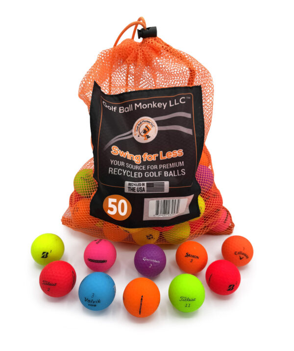Premium Matte Multi Color Mix - 50 balls w/ Mesh Bag