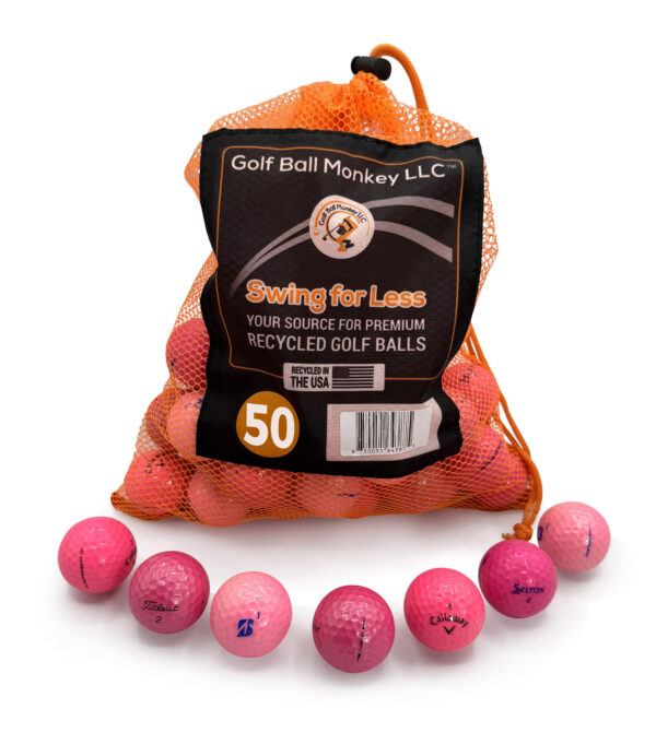 Ladies Pink Mix -50 balls w/ Mesh Bag