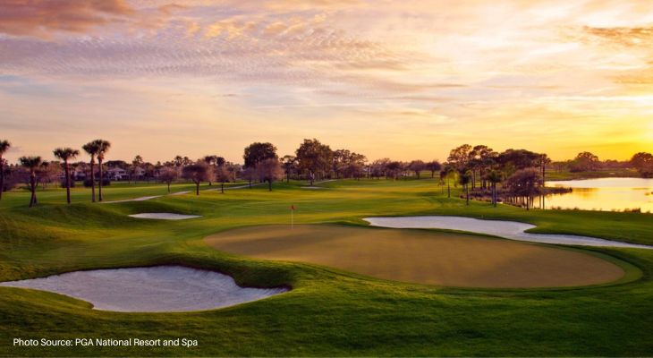 PGA National Resort and Spa Palm Beach Gardens  - top destination to play golf in Florida - Golf Ball Monkey