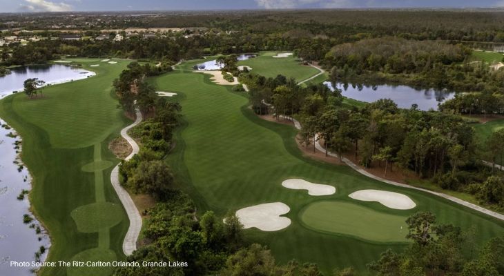 The Ritz-Carlton Orlando Grande Lakes - top destination to play golf in Florida - Golf Ball Monkey