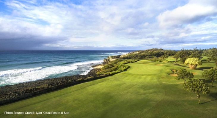 Grand Hyatt Kauai Resort & Spa - Top destination resort to play golf in Hawaii  Golf Ball Monkey