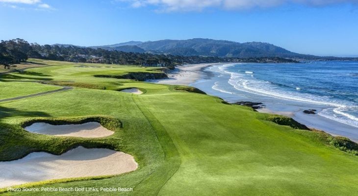 Pebble Beach Golf Links Pebble Beach - Top destinations to play golf in California - Golf Ball Monkey