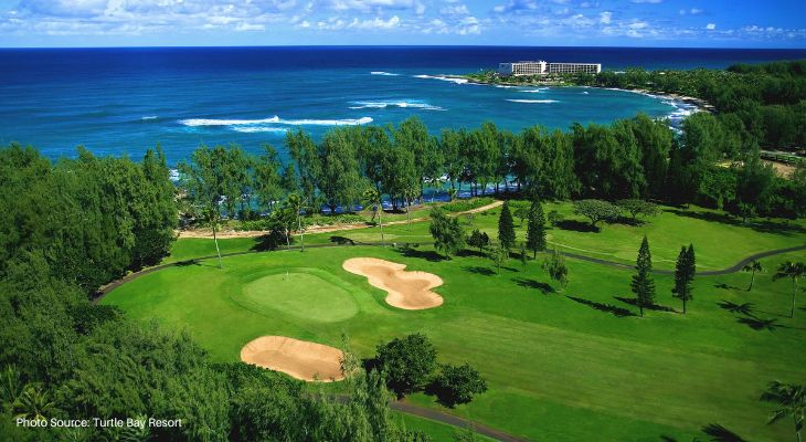 Turtle Bay Resort Oahu - Top destination resort to play golf in Hawaii - Golf Ball Monkey 