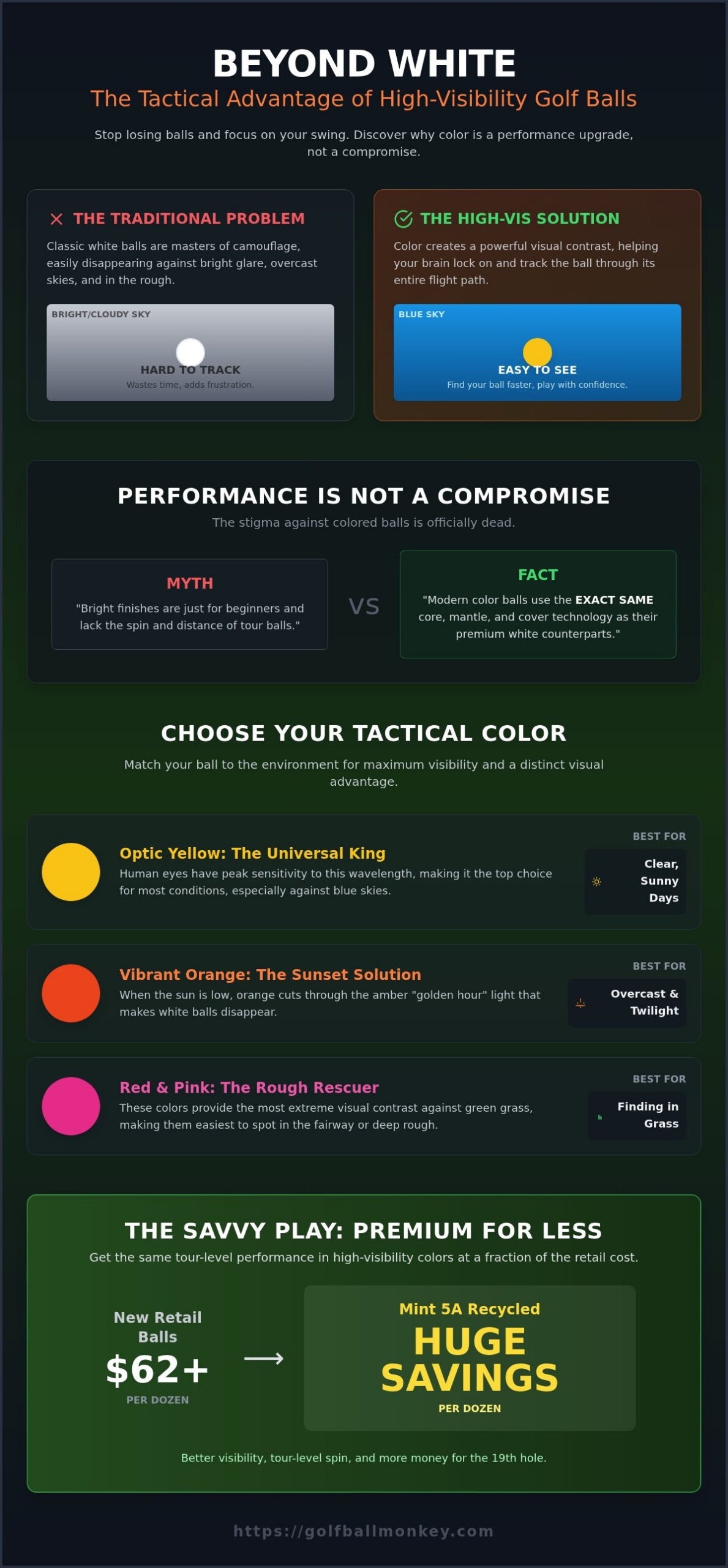 Color Golf Balls: The Savvy Player’s Guide to High-Visibility Performance